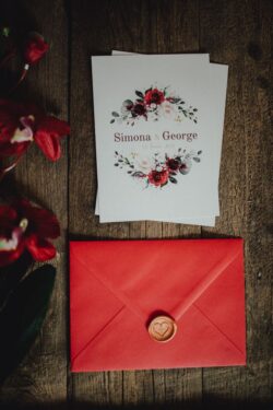 Invitatie Red Watercolor - imagine 2