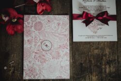Invitatie Elegant Burgundy 2 - imagine 2