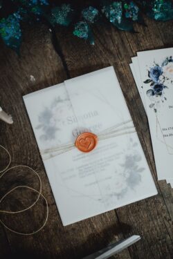 Invitatie Blue Watercolor - imagine 4