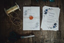 Invitatie Blue Watercolor - imagine 3