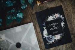 Invitatie Floral Blue - imagine 2