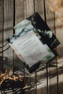 Invitatie de nunta - Blue Marble