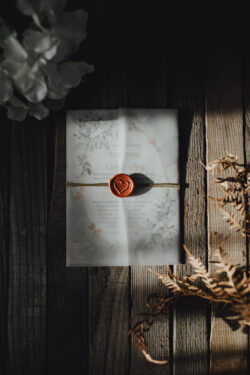 Invitatie de nunta - Elegant Floral Marble - imagine 3