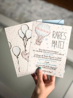 Invitatie Elefant - Baby Boy