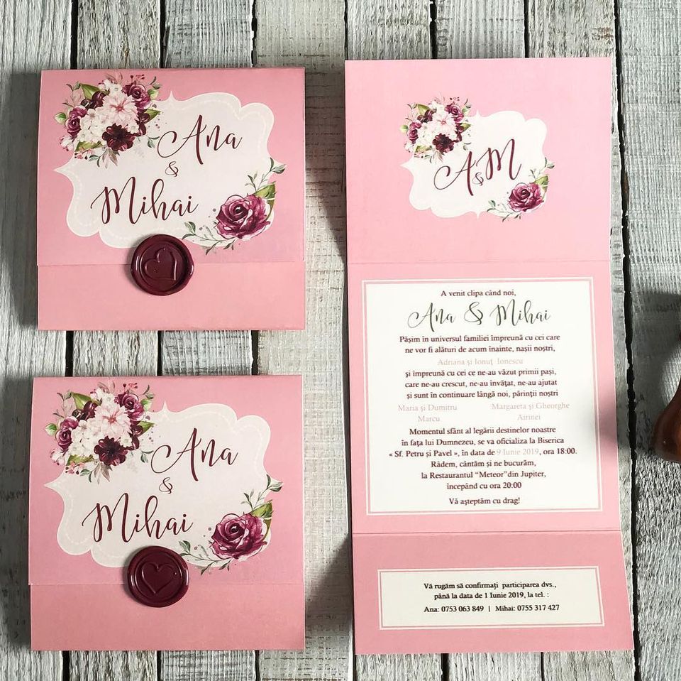 51064286_2084034531675338_2467627559601307648_n Invitatie cu sigiliu - Belle fleur - imagine 1