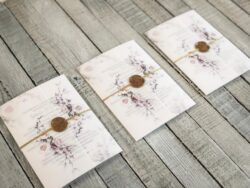 Invitatie cu sigiliu - Purple Roses - imagine 4