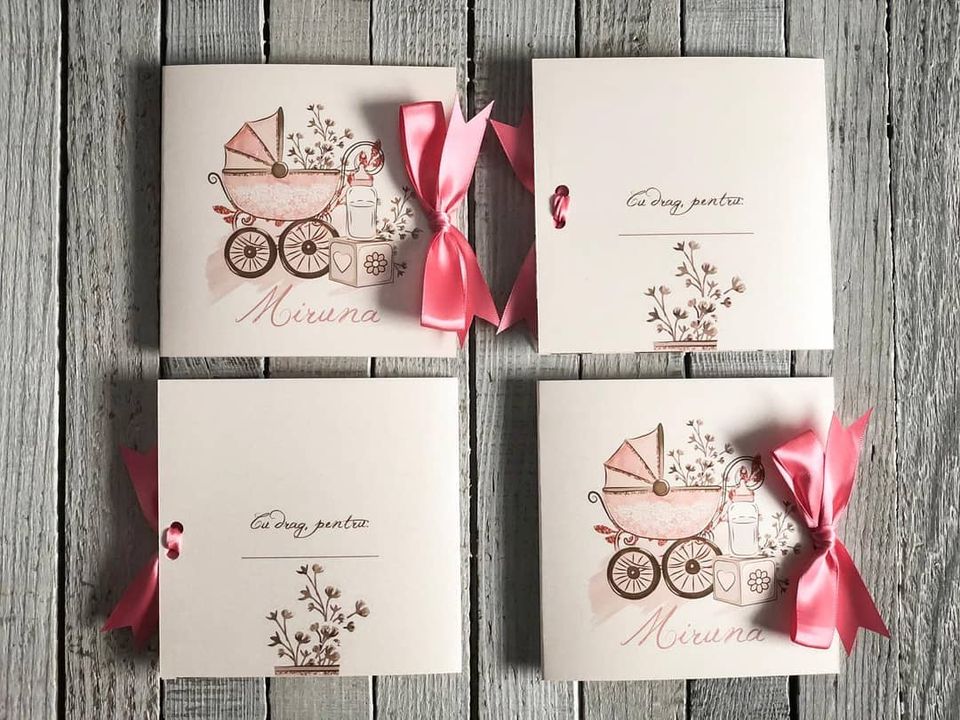 51080357_2621986707842289_5563974933324759040_n Invitatie Botez - Trolley Baby Girl - imagine 1