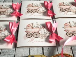 Invitatie Botez - Trolley Baby Girl - imagine 4