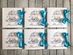 Invitatie Botez - Trolley Baby Boy - imagine 3