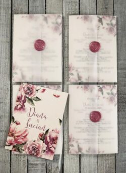 Invitatie cu sigiliu - Pink Dream - imagine 2