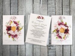 Invitatie invelita in calc printat si sigiliu - Chic