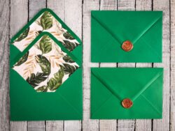 Invitatie cu sigiliu - Tropical Green - imagine 2