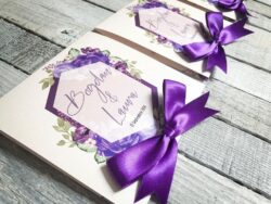 Invitatie cu funda - Purple Mint - imagine 4