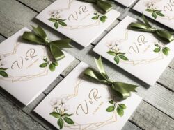 Invitatie cu funda - Green Heart - imagine 4