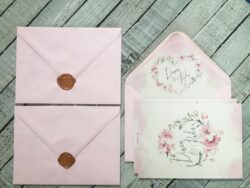 Invitatie roz pastel - imagine 3