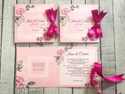 Invitatie Pink Floral - imagine 2