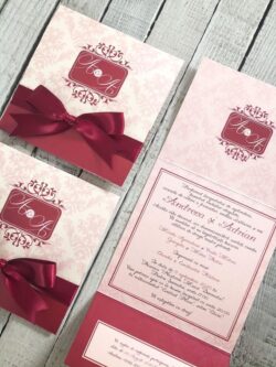 Invitatie Burgundy