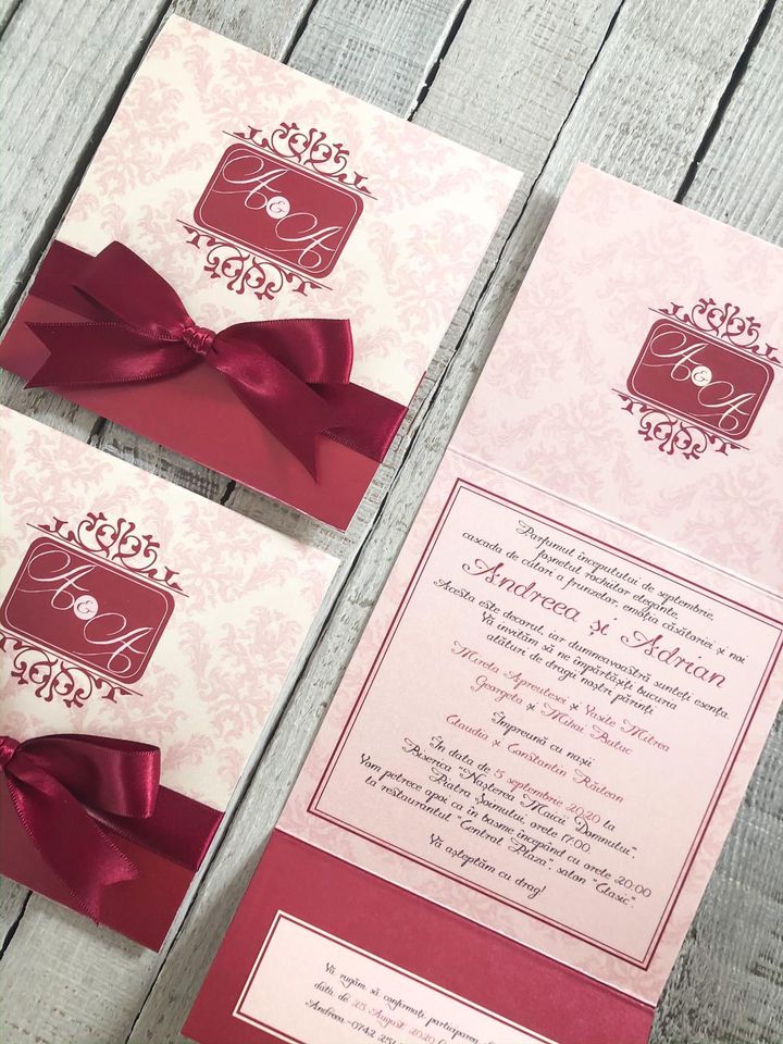 87985759_2805560759523907_6507408544780779520_n Invitatie Burgundy - imagine 1