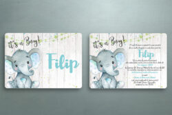 Invitatie Botez - Blue Elephant - imagine 2