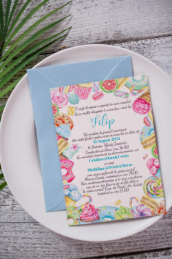 Invitatie Botez - Candy Boy/Girl - imagine 3
