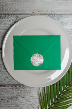 Invitatie de nunta cu plic - Boho - imagine 4