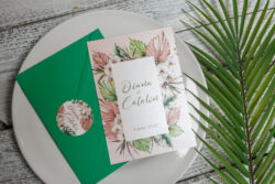 Invitatie de nunta cu plic - Boho - imagine 2