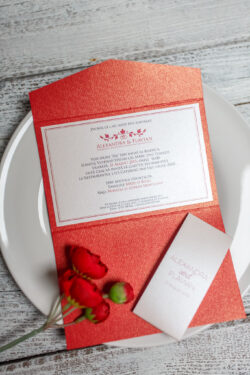 Invitatie de nunta - Red Pocket - imagine 2