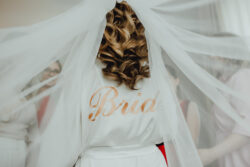 Halat Satin Lace - Bride Personalizat