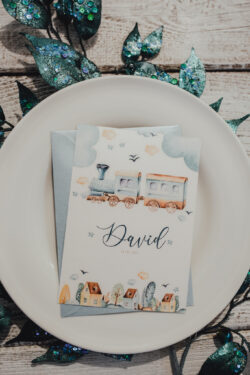 Invitatie Botez - Train