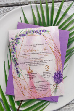 Invitatie de nunta - Lavander 2 - imagine 2