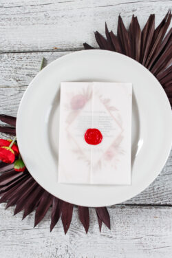 Invitatie de nunta - Red Pampas - imagine 2