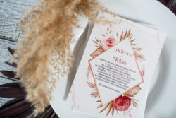 Invitatie de nunta - Red Pampas - imagine 5