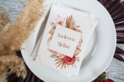 Invitatie de nunta - Red Pampas - imagine 6