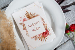 Invitatie de nunta - Red Pampas - imagine 4