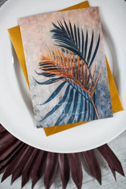 Invitatie de nunta - Gold Palms - imagine 3