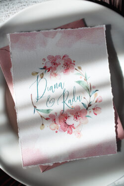 Invitatie de nunta - Pink Watercolor - imagine 6