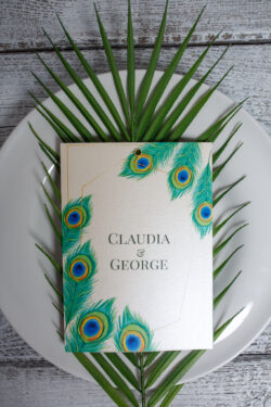 Invitatie de nunta - Peacock - imagine 4