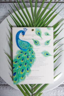 Invitatie de nunta - Peacock - imagine 3
