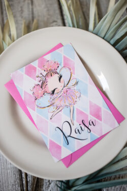 Invitatie Botez - Pink Princess