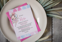 Invitatie Botez - Pink Princess - imagine 3