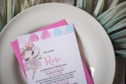 Invitatie Botez - Pink Princess - imagine 2