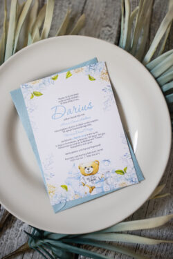 Invitatie Botez - Sweet Bear - Baby Boy - imagine 2