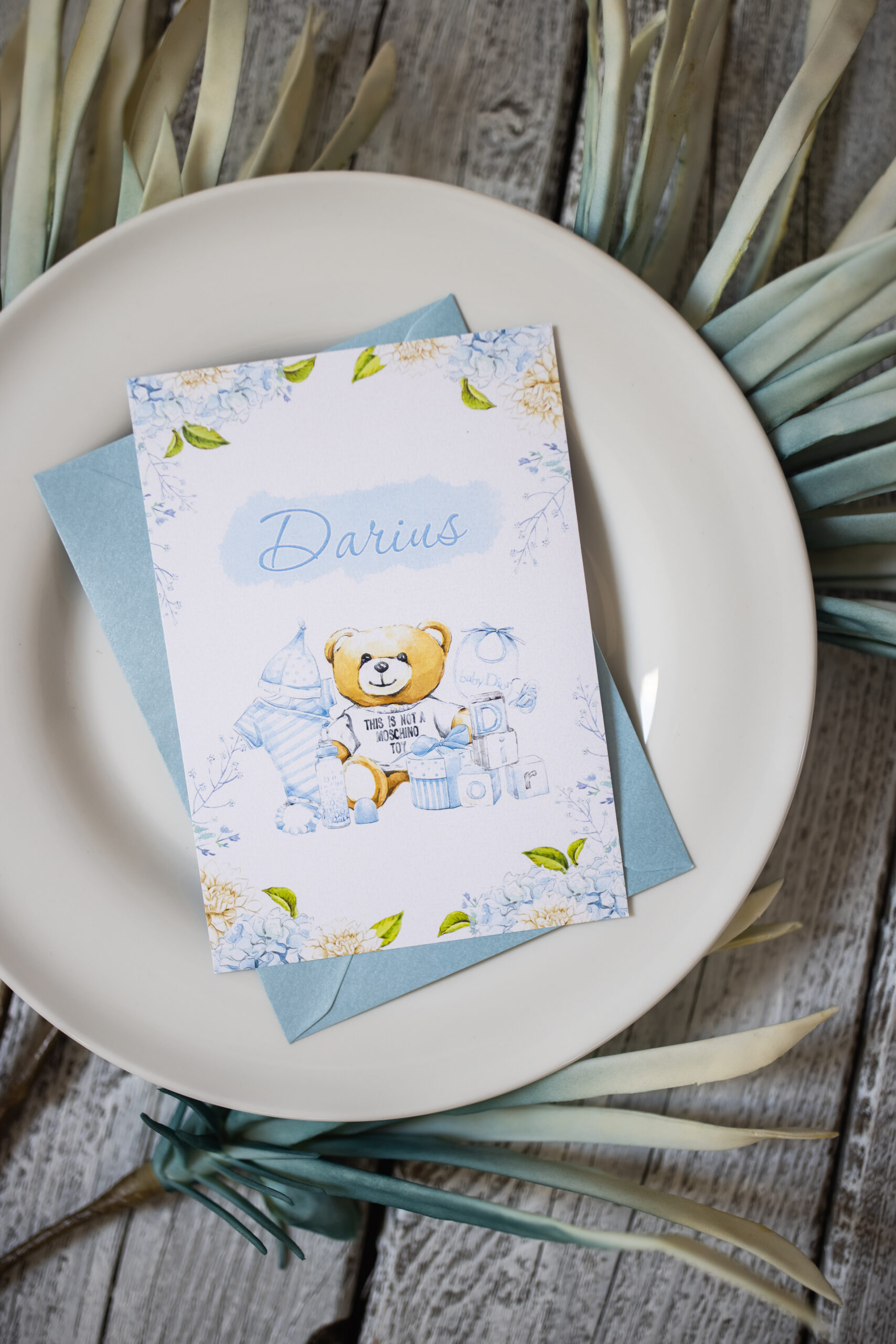 Foto-84 Invitatie Botez - Sweet Bear - Baby Boy - imagine 1