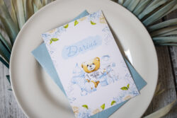 Invitatie Botez - Sweet Bear - Baby Boy - imagine 3