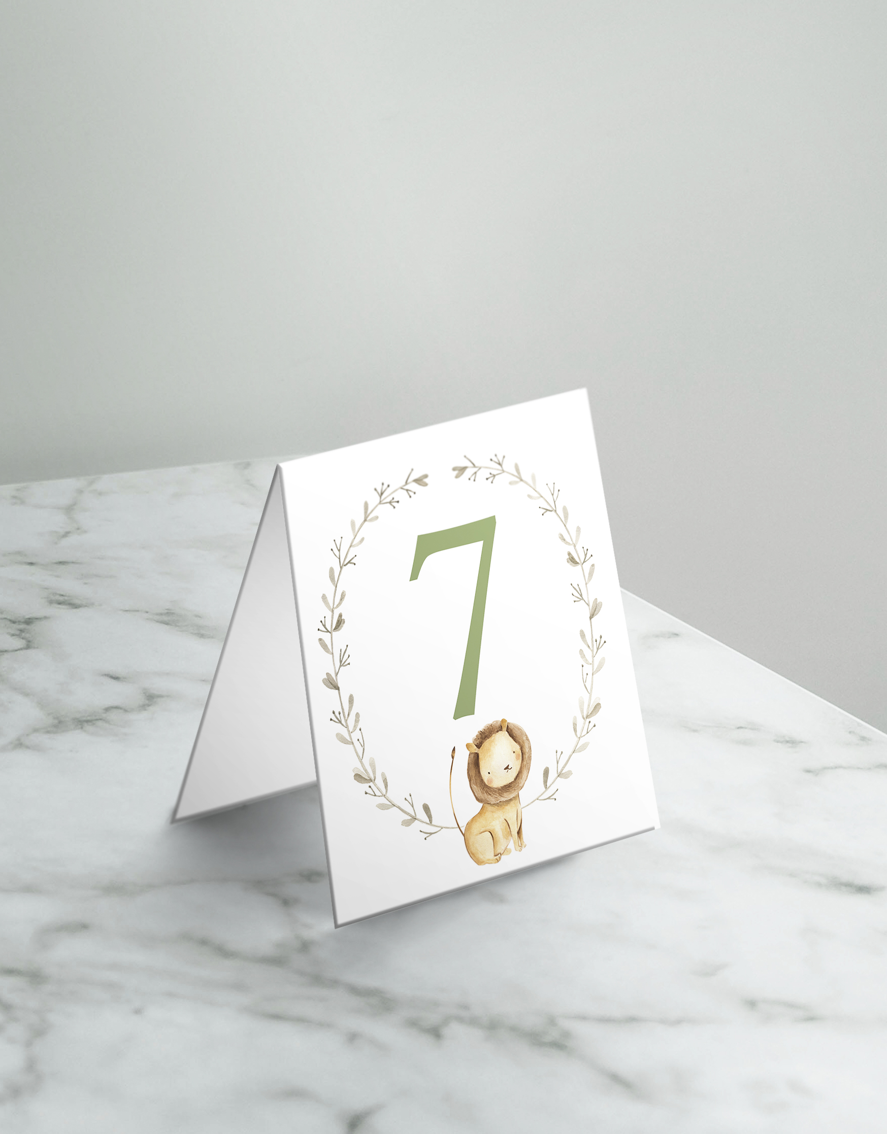 Mockup numar masa Număr Masă - Baby Lion 2 - imagine 1