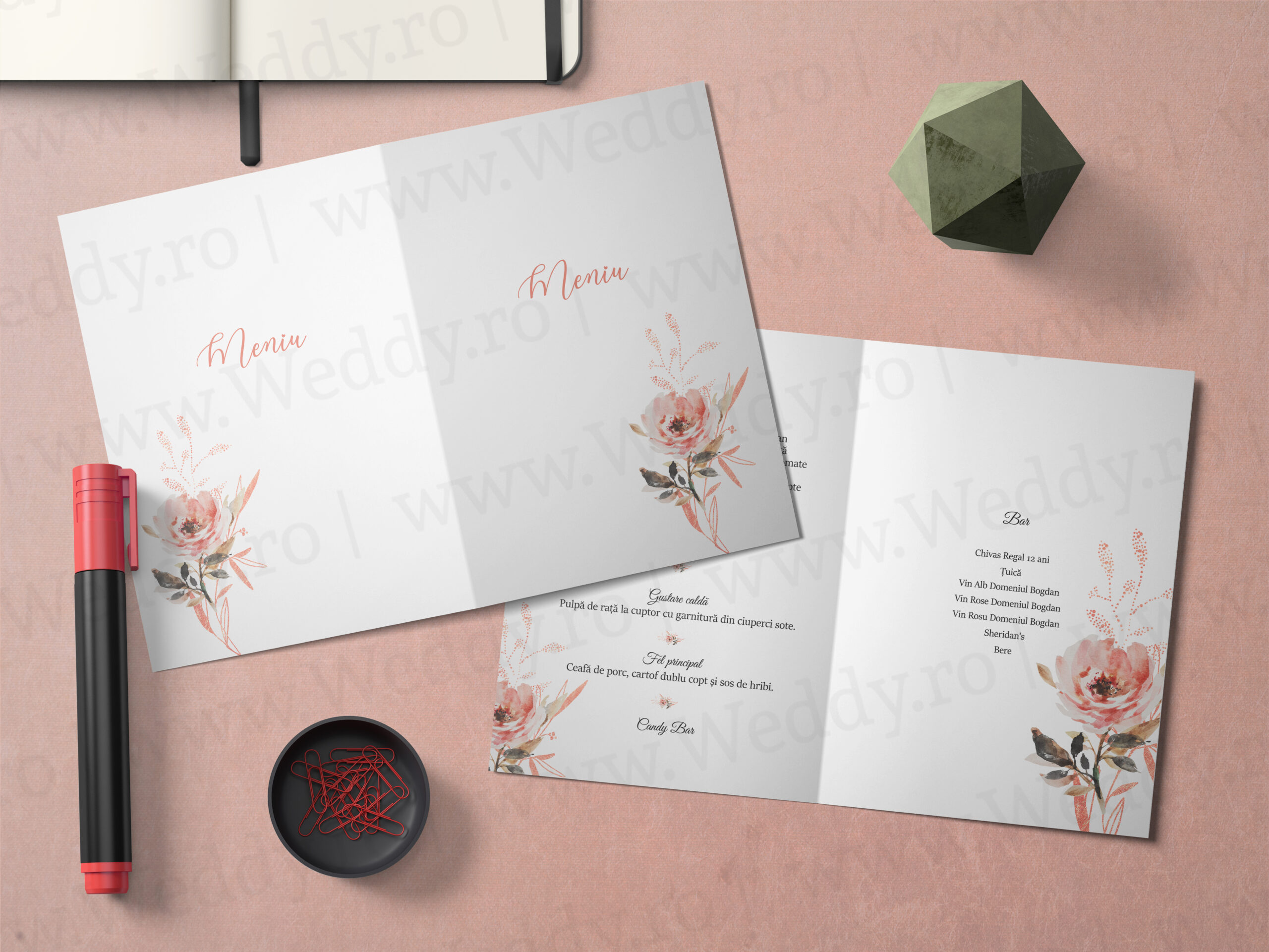 Meniu Mockup - Bellisima Meniu A5 - Tip carte - Bellisima - imagine 1
