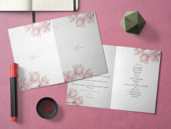 Meniu A5 - Tip carte - Magnolia