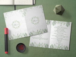 Meniu A5 - Tip carte - Olive Tree