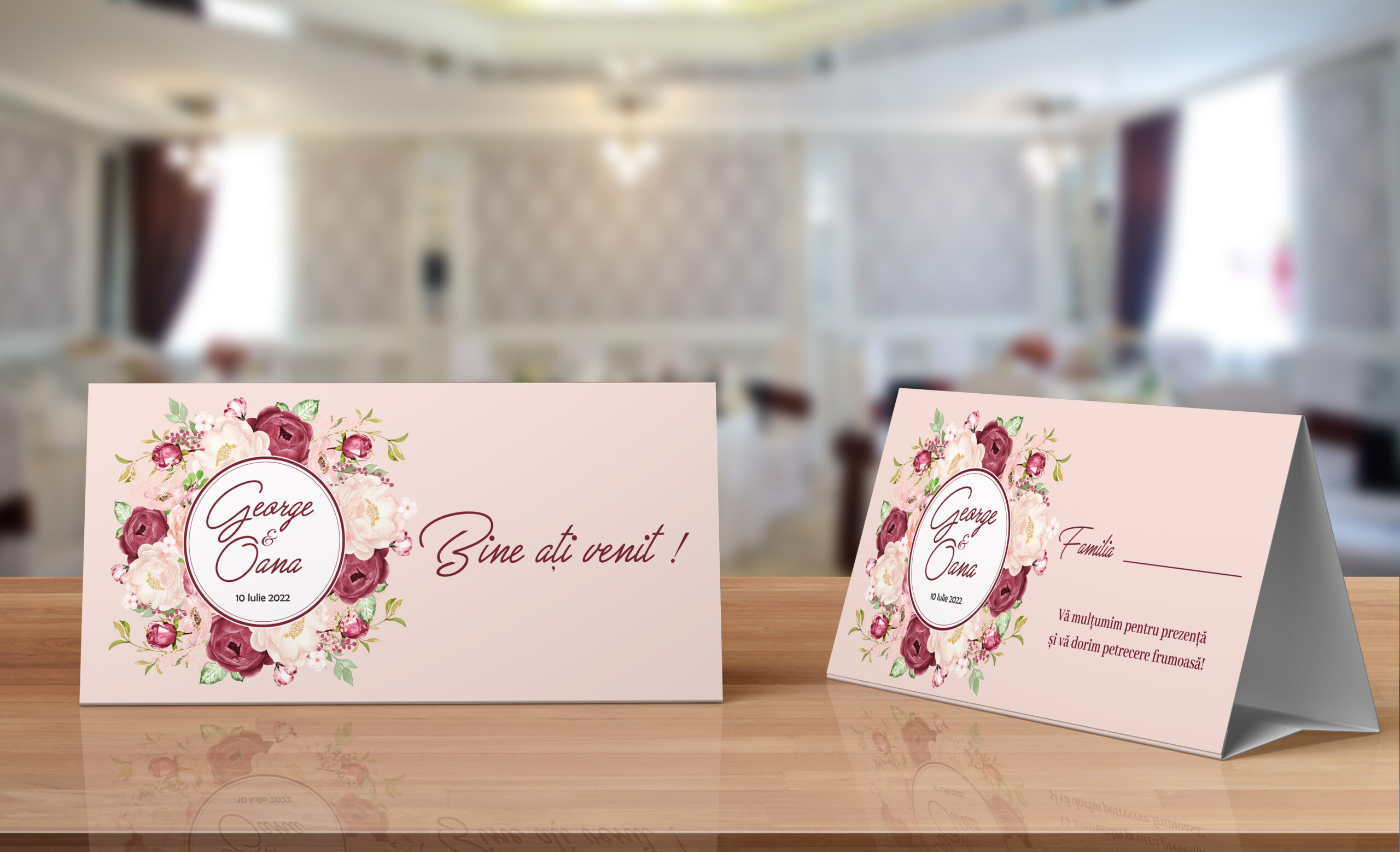 Mock-up Plic Bani - burgundy Plic pentru bani - Burgundy dream - imagine 1