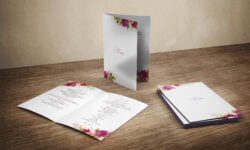 Meniu A5 - Tip carte - Roses - imagine 2